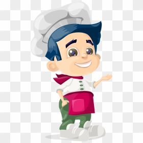 Transparent Cartoon Chef Hat Png - Chef Kid Png, Png Download - chef hat png