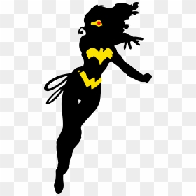 Diana Prince Themyscira Art Superhero Female - Outline Wonder Woman Silhouette, HD Png Download - wonder woman logo png