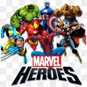 Hd Comic Superhero Themed Slots - Iron Man Spiderman Hulk Captain America, HD Png Download - superhero png