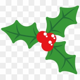 Holly Christmas Plant - Christmas Holly Tree Cartoon, HD Png Download - holly png