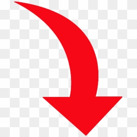 Red Curved Arrow Png - Curved Red Arrow Png, Transparent Png - arrow mark png