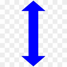 Blue Double Ended Arrow, HD Png Download - arrow mark png