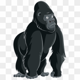 Gorilla Ape Cartoon Clip Art - Gorilla Clipart, HD Png Download - gorilla png