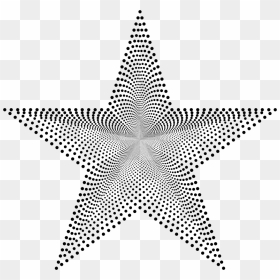 Star Dots - Silhouette Sea Shell Clip Art, HD Png Download - dots png
