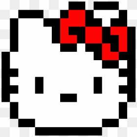 Hello Kitty"s Head - Cute Pixel Art Easy, HD Png Download - hello kitty png