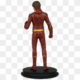 The Flash Comes The The Flash As He Appears In Season - Future Flash Cw Statue, HD Png Download - the flash png