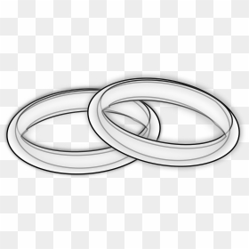 Wedding Ring Black And White, HD Png Download - wedding rings png