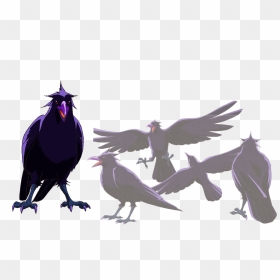 Anime Crow Png - Anime Crow, Transparent Png - crow png