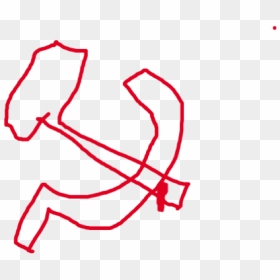 Drawing, HD Png Download - hammer and sickle png