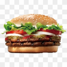 Junk Food Hamburger Png - Double Whopper, Transparent Png - hamburger png