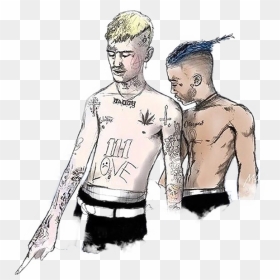 Lil Peep Xxxtentacion - Xxtenations And Lil Peep, HD Png Download - xxxtentacion png