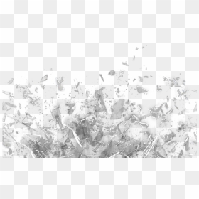 Transparent Shattered Glass Texture Png - Monochrome, Png Download - shattered glass png
