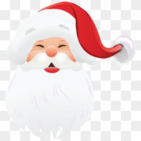 Transparent Santa Beard Png - Santa Claus Face Png, Png Download - santa beard png