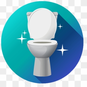 Vector Toilet - Clean Toilet Bowl Png, Transparent Png - toilet png