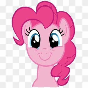 Pinkie Pie Happy Face Vector - Mlp Pinkie Pie Face, HD Png Download - lenny face png
