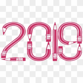 2019 New Year Text Free Png Image, Transparent Png - sticker png