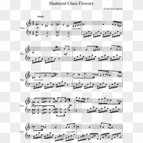 Shattered Glass Flowers Sheet Music Composed By Kristin - Elite Syncopations Scott Joplin, HD Png Download - shattered glass png