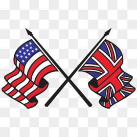 Flag Of Uk And Usa - Britain And American Flag, HD Png Download - usa png