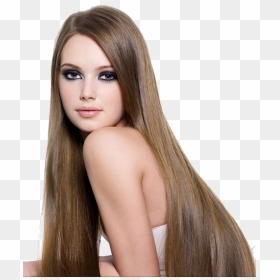 Girl With Straight Long Hair , Png Download - Rebonding Hair Style Girl, Transparent Png - trump hair png