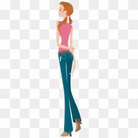 Tall Girl Clipart, HD Png Download - tall grass png