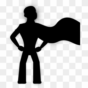 Hero Black And White, HD Png Download - superhero png