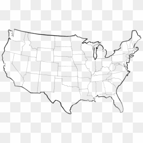 Usa Map Png Picture - United States Coloring Page, Transparent Png - usa png