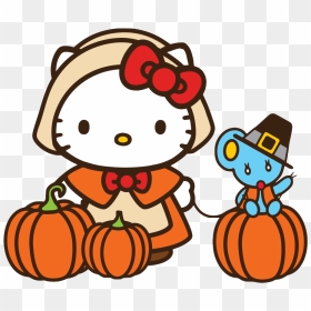 Happy Thanksgiving Hello Kitty, HD Png Download - hello kitty png