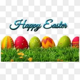 Transparent Easter Eggs In Grass Png - Transparent Background Happy Easter Eggs Png, Png Download - easter eggs png