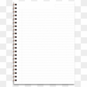 White Notebook Png - Vector Hoja De Cuaderno Png, Transparent Png - notebook png