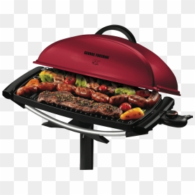 New George Foreman Ggr201rau Indoor/outdoor Bbq Grill - E George Foreman Indoor Outdoor Electrical Bbq, HD Png Download - grill png