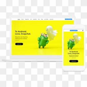 Webtakeover Mockup, HD Png Download - snapchat icon png