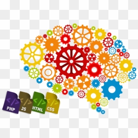 Critical Thinking Clipart Png, Transparent Png - gears png