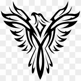 Phoenix Clip Arts - Eagle Black And White, HD Png Download - phoenix png