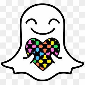 Ghost Snapchat Logo Png, Transparent Png - snapchat icon png
