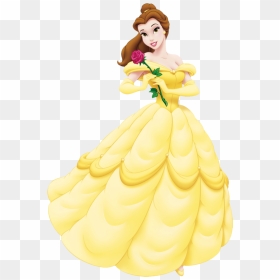 Belle Beast Maurice Disney Princess Female - Belle Disney Characters Princess, HD Png Download - beauty and the beast png