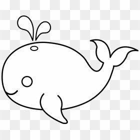 Whale Outline Whale Clipart Fish Outline Pencil And - Baby Whale Cartoon Black Background, HD Png Download - whale png
