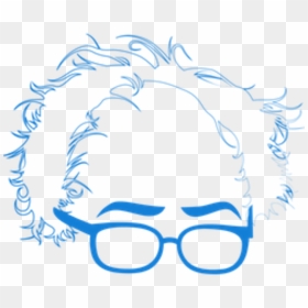 Bernie Sanders Show Clipart , Png Download - Bernie Sanders Hair Glasses Art, Transparent Png - bernie sanders png
