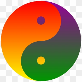 Rainbow Blend Yin-yang Clip Arts - Yin Yang Png, Transparent Png - yin yang png