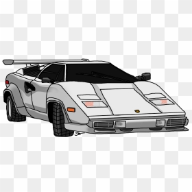 Png Free Stock Lamborghini Countach - Lamborghini Countach Drawing, Transparent Png - lamborghini png