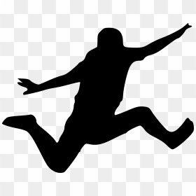 Person Jumping Silhouette Png, Transparent Png - happy png