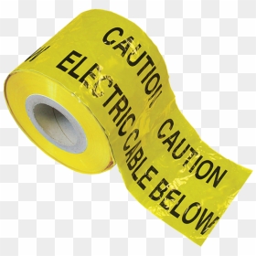 Non-adhesive Black And Yellow Tape - Label, HD Png Download - caution tape png