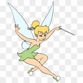 Tinkerbell Flying With Wand, HD Png Download - tinkerbell png