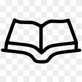 Book Clipart Icon Vector Black And White Stock Open - Open Book Book Png, Transparent Png - book icon png