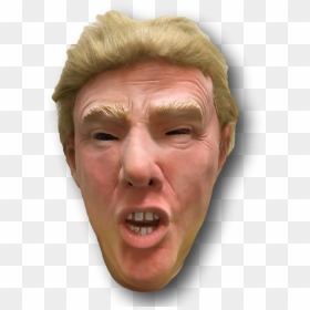 Trump Mouth Png - Head Donald Trump Mask, Transparent Png - donald trump head png