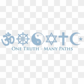 One Truth Many Paths - Coexist Tattoo, HD Png Download - star of david png