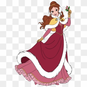 Disney Princess Christmas Clipart, HD Png Download - beauty and the beast png