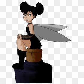 Goth Tinkerbell - Cartoon, HD Png Download - tinkerbell png