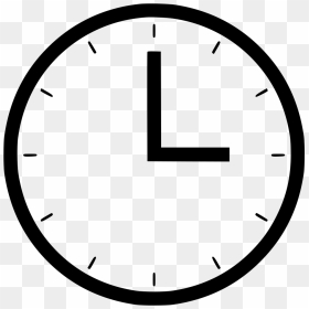 Transparent Time Clock Icon Png - Черно Бела Стрешка Компаса, Png Download - clock icon png