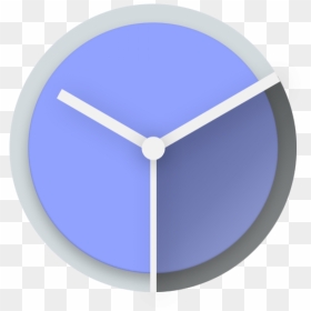 Clock Icon Android Lollipop Png Image - Clock App Icon Android, Transparent Png - clock icon png
