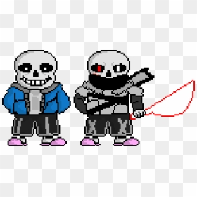 Undertale & Underverse / Cross Sans - Sans Undertale Cross Sans, HD Png Download - sans png